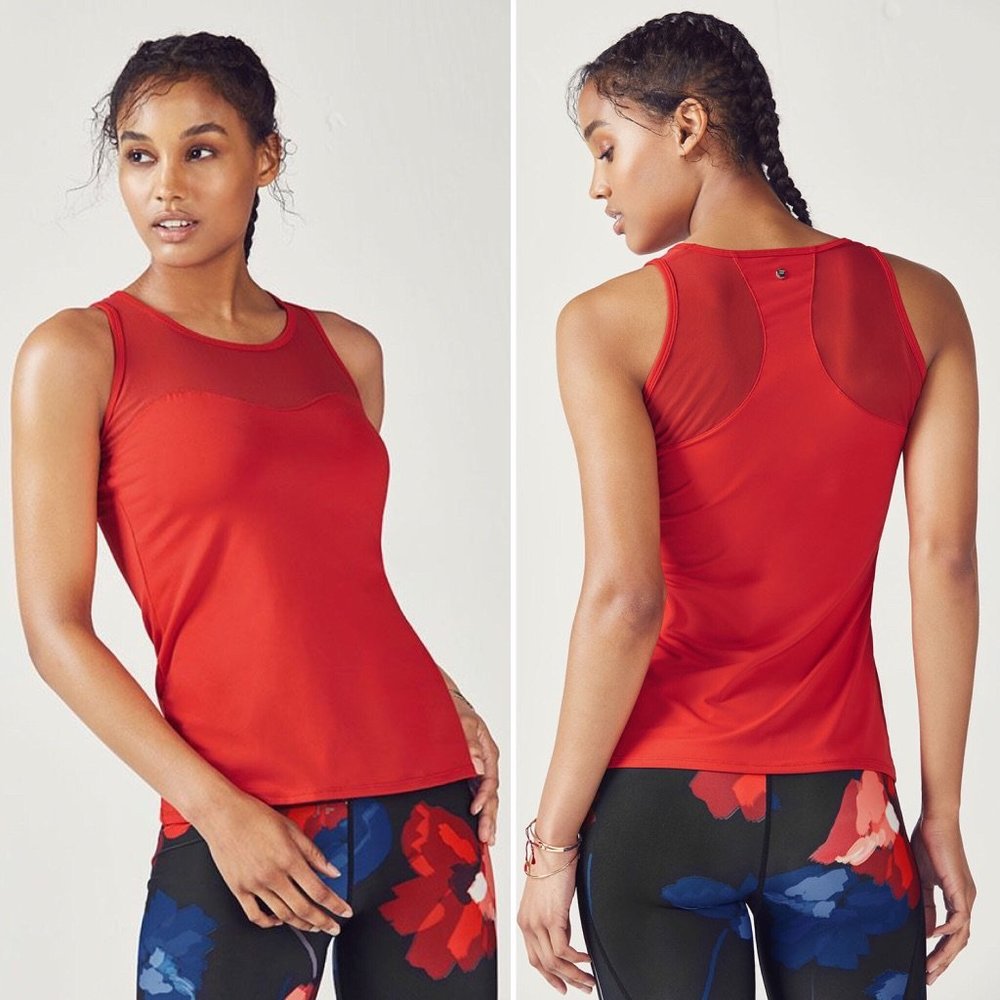Fabletics Helena Tank in Red - Picture 8 of 8